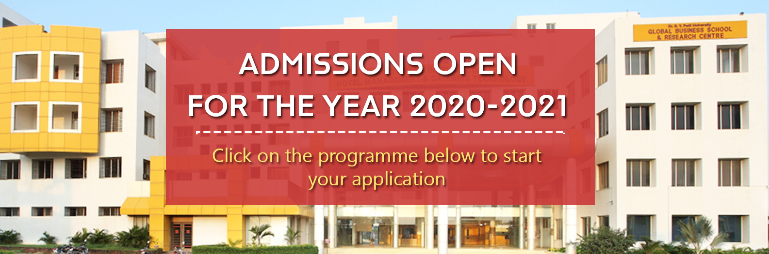 Admissions Open 202021
